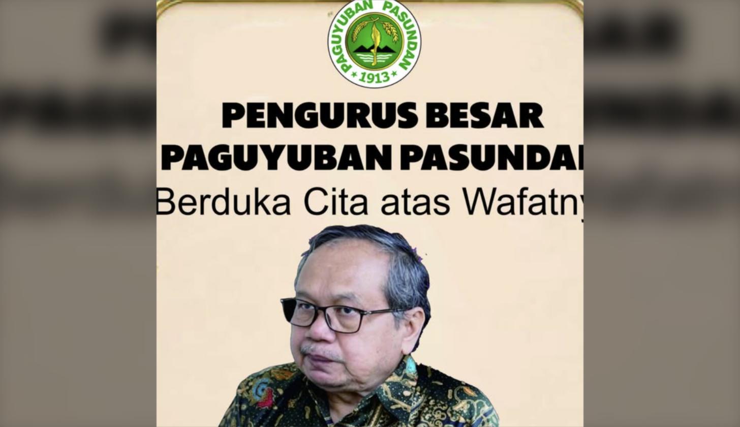 Pengurus Besar Paguyuban Pasundan Berduka atas Wafatnya Ir. R. Djunaedi Sakam, M.T.